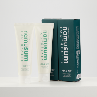 나무숨 트리미엄 치약, 이제 당신의 숨결에서도 숲이 느껴집니다/namuSum Treemium Toothpaste